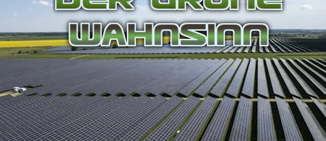 Grüne Energie – der grüne Wahnsinn